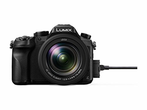 Panasonic Lumix FZ2000 | Bridge Expert Camera (1'' 20MP Sensor, Leica Zoom 20x F2.8-4.5, OLED Viewfinder, Adjustable Touch Screen, 4K Unlimited Video, Stabilisation) Black – French Version