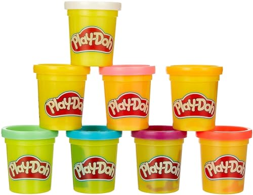 Play-Doh 8 Pack Rainbow Non-Toxic Modeling Compound with 8 Colours, Multicolor, 216 x 57 x 162 millimeters