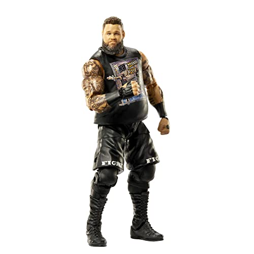 Mattel WWE Action Figures | WWE Elite Kevin Owens Figure with Accessories | Collectible Gifts, HKN86