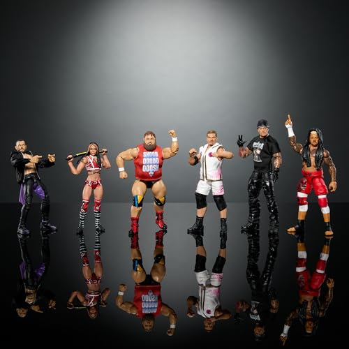 Mattel WWE Elite Action Figure & Accessories, 6-inch Collectible Solo Sikoa with 25 Articulation Points, Life-Like Look & Swappable Hands, HTX36