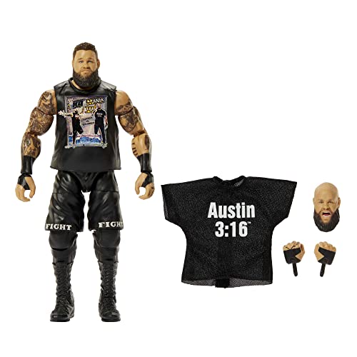 Mattel WWE Action Figures | WWE Elite Kevin Owens Figure with Accessories | Collectible Gifts, HKN86