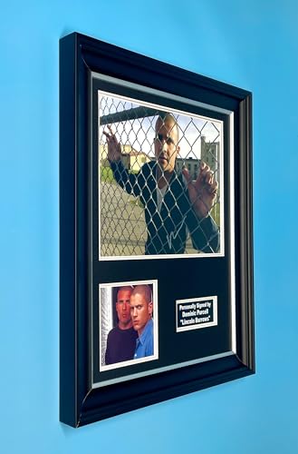 Dominic Purcell Signed Photo In Luxury Handmade Wooden Frame & AFTAL Member Certificate Of Authenticity Autograph Movie Film TV Memorabilia Prison Break Poster Lincoln Burrows