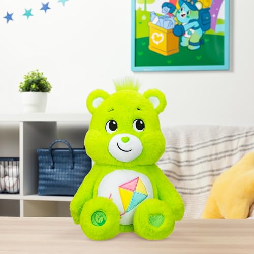 Care Bears | Do-Your-Best Bear 35cm Medium Plush | Collectable Cute Plush Toy, Cuddly Toys for Children, Soft Toys for Girls Boys, Cute Teddies Suitable for Girls and Boys Ages 4+ | Basic Fun 22083