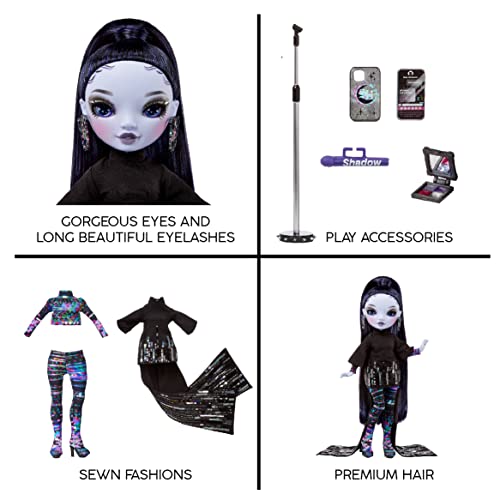 Rainbow High Shadow High - REINA GLITCH CROWNE - Purple Fashion Doll With Fashionable Outfit And 10+ Colourful Play Accessories - Great Kids And Collectors Ages 4+