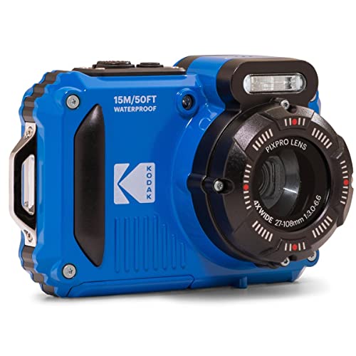 Kodak PIXPRO WPZ2 16MP 4x Zoom Tough Compact Camera - Blue