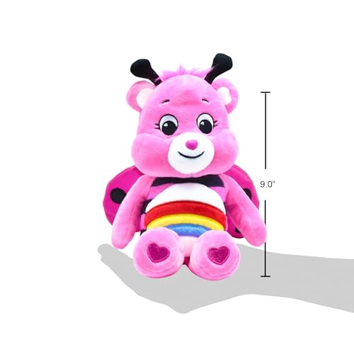 Care Bears | Lady Bug Bear 22cm Bean Plush | Collectable Cute Plush Toy, Cuddly Toys for Children, Soft Toys for Girls and Boys, Cute Teddies Suitable for Girls and Boys Ages 4+ | Basic Fun 22321