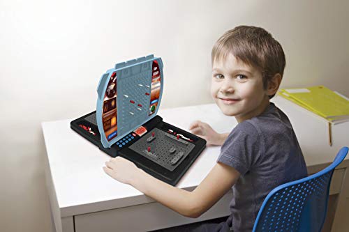 Lexibook GT2800i1 Talking Sea Battle (French, English, Spanish, Portuguese), Electronic Board Game 1 or 2 Players, Interactive, Light and Sound Effects, Strategy, battery Operated, Grey/Black, white