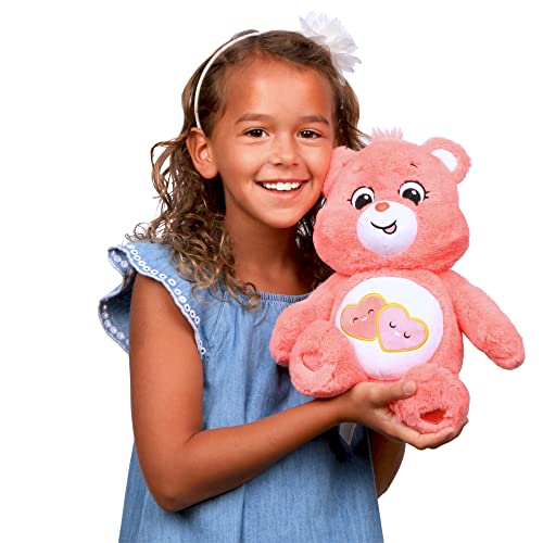 Care Bears | Love-A-Lot Bear 35cm Medium Plush | Collectable Cute Plush Toy, Cuddly Toys for Children, Soft Toys for Girls Boys, Cute Teddies Suitable for Girls and Boys Ages 4+ | Basic Fun 22084