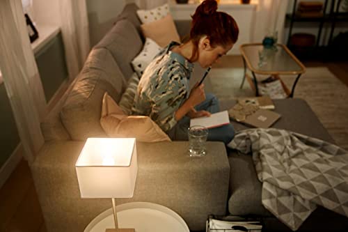 Philips Hue NEW White Smart Light Bulb Lustre 2 Pack [E14 Small Edison Screw] With Bluetooth. Works with Alexa, Google Assistant and Apple Homekit