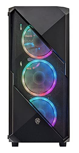 XUM Legend Gaming PC: AMD Ryzen 5 5500, GTX 1650 4GB, 16GB DDR4 RAM, 512GB NVME SSD, 1TB HDD, 500W PSU, aRGB, WiFi, Windows 11