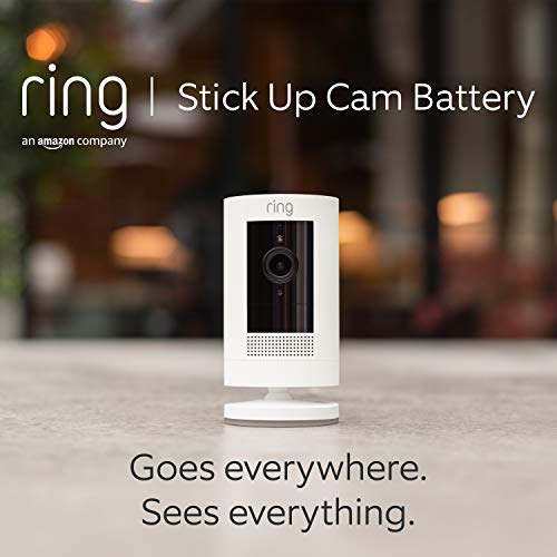 Ring Outdoor Camera Solar (Stick Up Cam) | Outdoor Security Camera with solar panel, 1080p video, Two-Way Talk, Wifi, Works with Alexa | alternative to CCTV system | 30-day free trial of Ring Protect