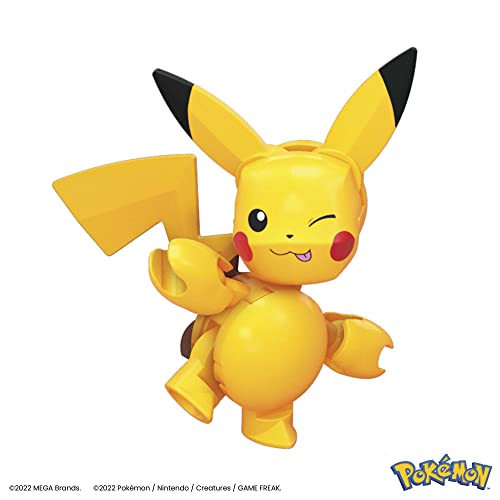 MEGA Pokémon Action Figure Building Toys for Kids, Pikachu Evolution Set with 160 Pieces, 3 Poseable Characters, 8 Year Old Gift Idea, HKT23