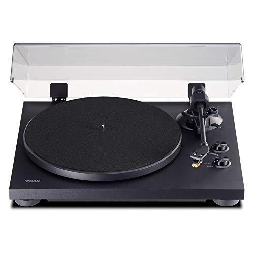 Teac TN-280BT 2-speed Belt-drive turntable, with Bluetooth, Phono equalizer, Outputs for Phono, Line and Bluetooth, Aluminum die-cast platter, anti-skating mechanism. Black, Walnut