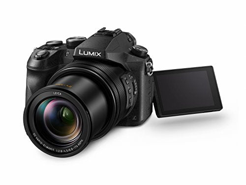 Panasonic Lumix FZ2000 | Bridge Expert Camera (1'' 20MP Sensor, Leica Zoom 20x F2.8-4.5, OLED Viewfinder, Adjustable Touch Screen, 4K Unlimited Video, Stabilisation) Black – French Version