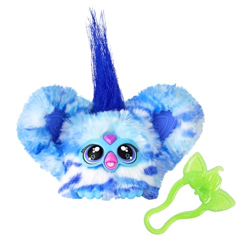 Furby Furblets Ooh-Koo Mini Friend, 45+ Sounds, Rock Music & Furbish Phrases, Electronic Plush Toys for Girls & Boys 6 Years & Up, Easter Gifts, Blue & White