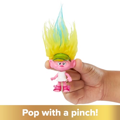 Mattel Trolls Band Together Hair Pops Small Doll, Viva with Removable Clothes & 3 Surprise Accessories, HNF11