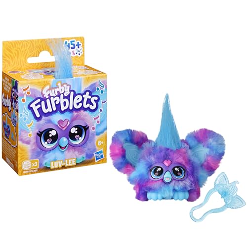 Furby Furblets Luv-Lee Mini Electronic Plush Toy, Blue