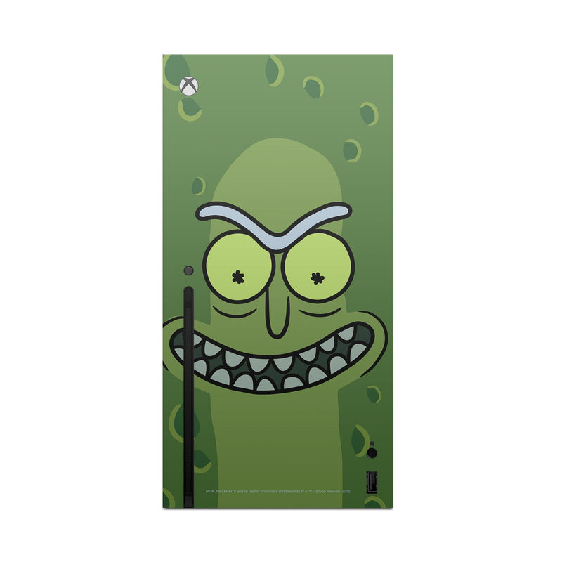 Head Case Designs Officially Licensed Rick And Morty Pickle Rick Graphics Vinyl Sticker Gaming Skin Decal Cover Compatible With Xbox Series X Console and Controller Bundle