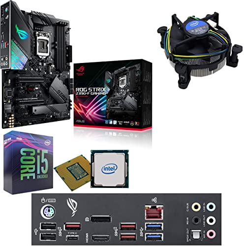 Components4All Intel Coffee Lake Core i5 9600K 3.7GHz (4.6GHz Turbo) CPU, Asus Strix Z390-F Gaming Motherboard Pre-Built Bundle NO RAM