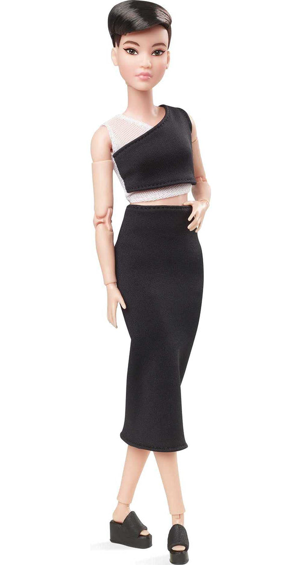 Barbie Made to Move Barbie Looks Doll Petite with Short Black Hair