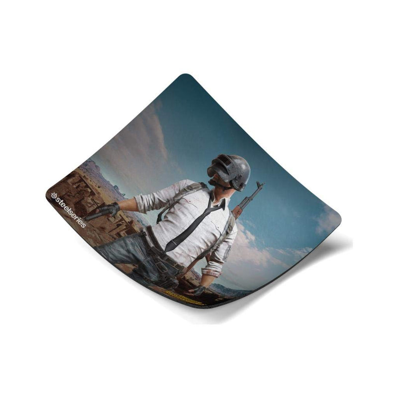 SteelSeries QcK+, Gaming Mouse Pad - 450mm x 400mm x 4mm - Cloth - Rubber Base - PUBG Miramar