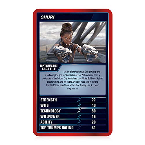 Top Trumps Marvel Cinematic Universe Special Card Game, Play with Black Widow, Iron Man and Black Panther, Thanos and Loki, age 12+