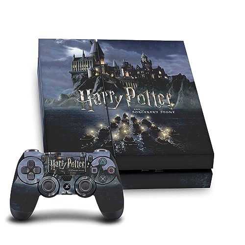 Head Case Designs Officially Licensed Harry Potter Castle Graphics Vinyl Sticker Gaming Skin Decal Cover Compatible With Sony PlayStation 4 PS4 Console and DualShock 4 Controller Bundle