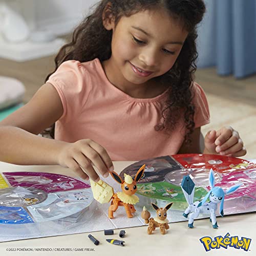 MEGA Pokémon Building Toys Set Every Eevee Evolution with 470 Pieces, 9 Poseable Characters, for Kids, GFV85