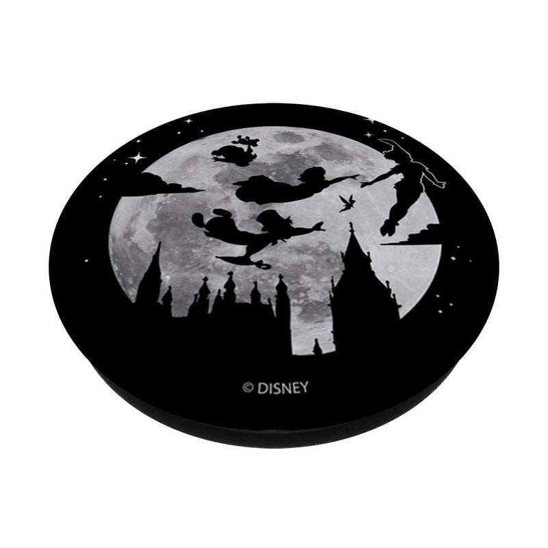 Disney Peter Pan Group Silhouettes Flying Across The Moon PopSockets Swappable PopGrip