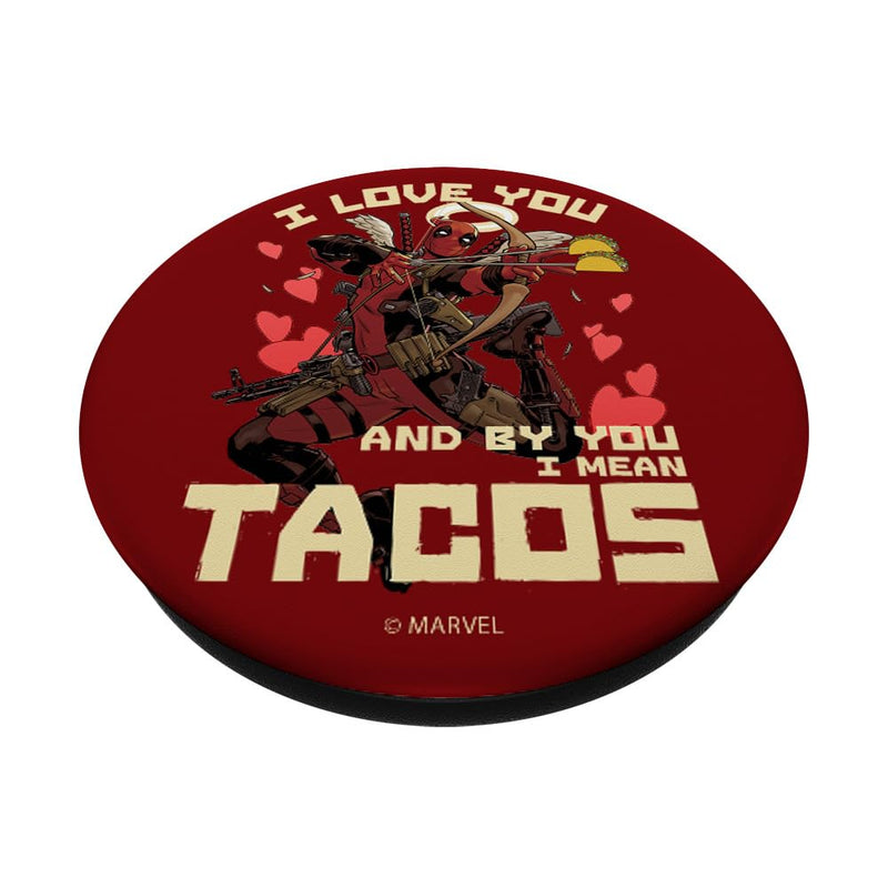 Marvel Deadpool I Love You And By You I Mean Tacos PopSockets Swappable PopGrip