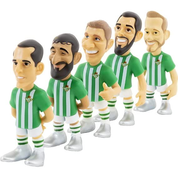 MINIX Collectible Figurines 7 Cms Pack Of 9 (Joaquin, Canales, Juanmi, Fekir, Churches) By Real Betis, 10899