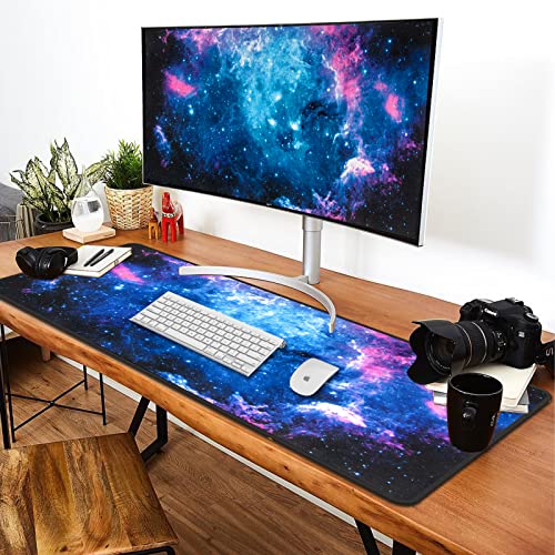 EFISH Mouse Pad (800 * 300 * 3 MM) Extended Large Mouse Mat Desk Pad, Stitched Edges Mousepad,Non-Slip Rubber Base,XL Gaming Mouse Pad for Office & Home