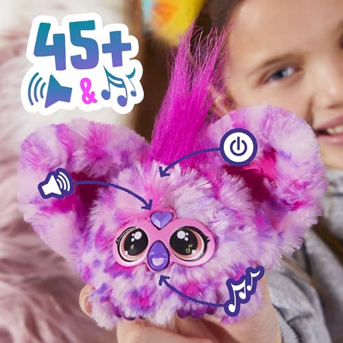 Furby Furblets Hip-Bop Mini Electronic Plush Toy, Pink, ()