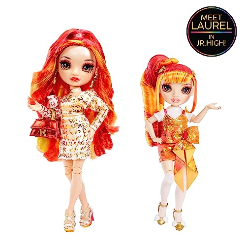 Rainbow Junior High Special Edition - LAUREL DE-VIOUS - 9"/22.86cm Red and Orange Posable Fashion Doll with Accessories and Open/Close Soft Backpack - Great Toy Gift for Kids Ages 4-12