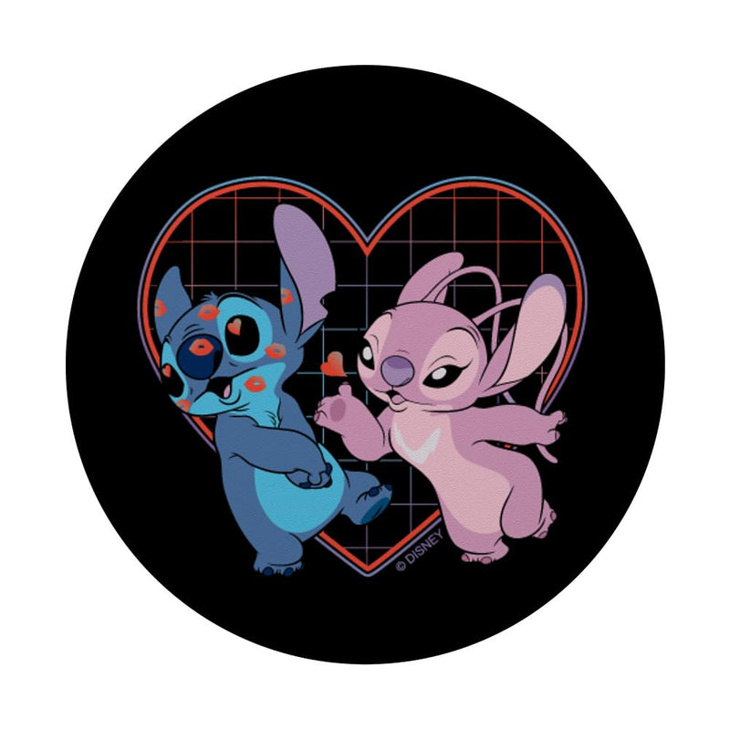 Disney Lilo and Stitch Angel Heart Kisses PopSockets Swappable PopGrip