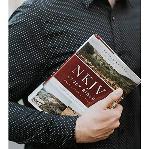 NKJV Study Bible, Hardcover, Burgundy, Full-Color, Comfort Print