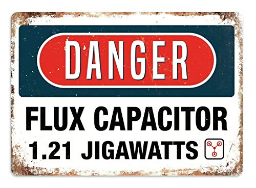 LBS4ALL Retro BACK FUTURE Flux Capacitor Pub Shed Bar Man Cave Metal Vintage SIGN