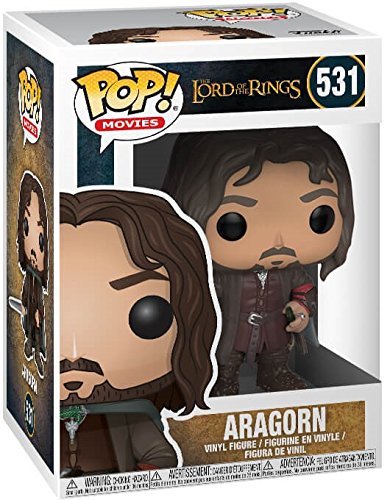 Funko Pop! Movies: The Lord of the Rings - Aragorn Vinyl Figure (Bundled with Pop Box Protector Case)