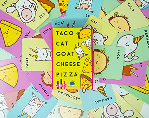 Blue Orange | Taco Cat Goat Cheese Pizza | Card Game | Ages 8+ | 2-8 Players | 10-30 Minute Playing Time
