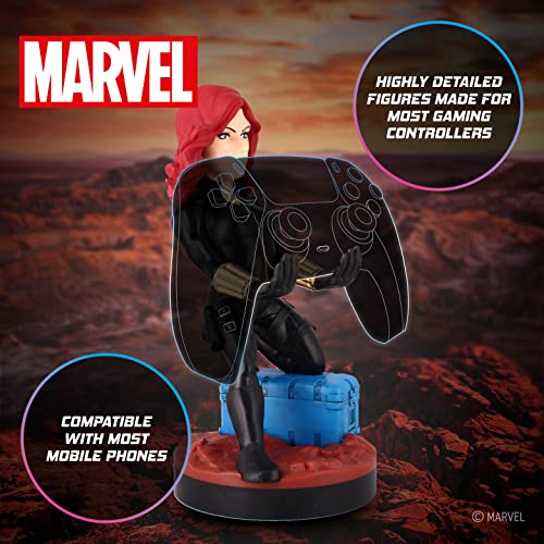 Cable Guys - Marvel Avengers Black Widow Gaming Accessories Holder & Phone Holder for Most Controller (Xbox, Play Station, Nintendo Switch) & Phone