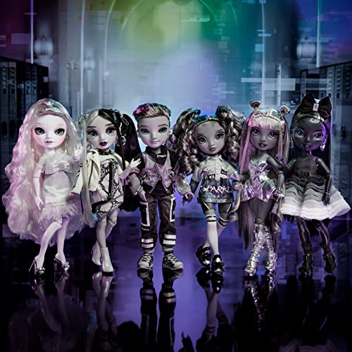 Rainbow High Shadow High Series - SHANELLE ONYX - Greyscale Fashion Doll With Straight Black Hair, Two Designer Outfits, & Accessories - Collectable - For Kids Ages 6+