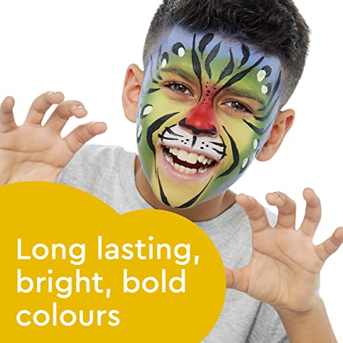 Snazaroo Classic Face and Body Paint for Kids and Adults, Black Colour, Water Based, Easily Washable, Non-Toxic, Makeup, Body Painting for Parties, for Ages 3+