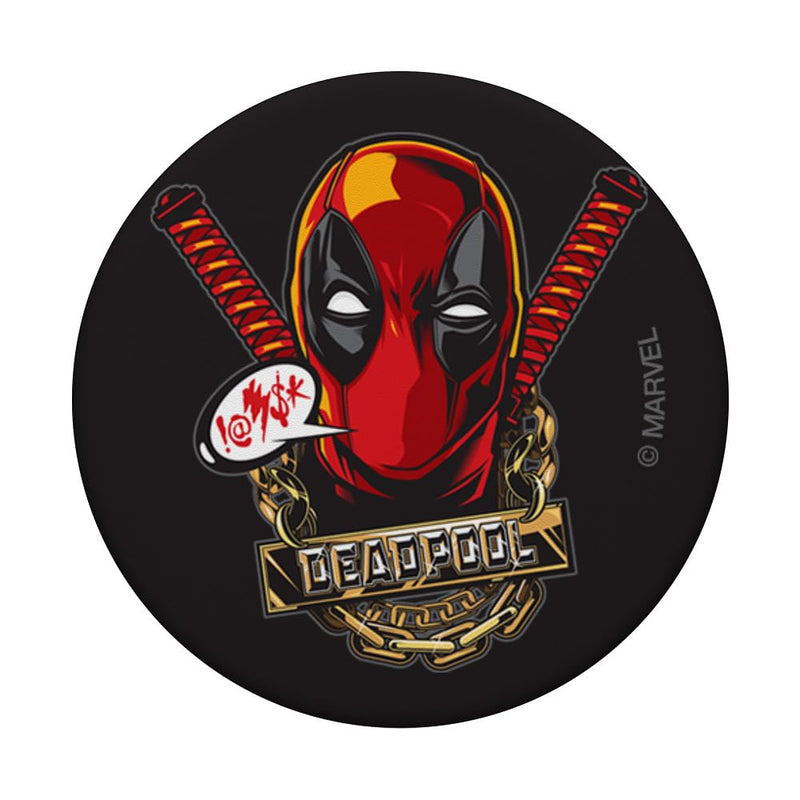 Marvel Deadpool Wade Wilson Swords and Chains PopSockets Swappable PopGrip