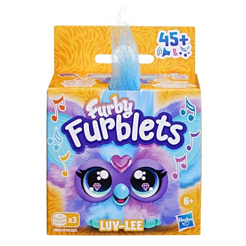 Furby Furblets Luv-Lee Mini Electronic Plush Toy, Blue