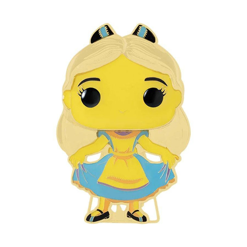 Funko Pop! Large Enamel Pin Disney Alice: ALICE - Alice - Alice In Wonderland Enamel Pins - Cute Collectable Novelty Brooch - for Backpacks & Bags - Gift Idea - Official Merchandise