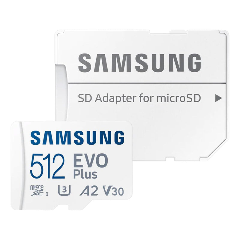 Samsung Evo Plus microSD SDXC U3 Class 10 A2 Memory Card 130MB/s with SD Adapter 2021 (512GB)