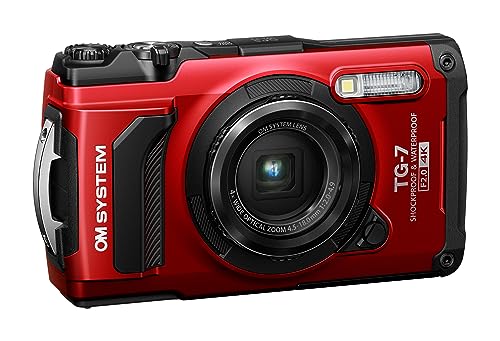 OM System Tough TG-7 Digital Camera - Red (Successor Olympus TG-6)