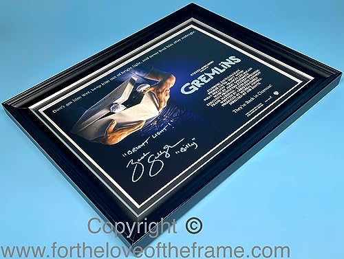 Zach Galligan Signed Gremlins Movie Poster In Luxury Handmade Wooden Frame & AFTAL Member Certificate Of Authenticity Film TV Autograph Memorabilia Photo