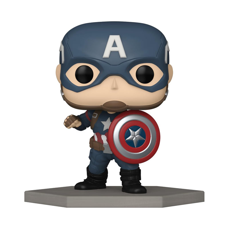 Funko Pop! Marvel: Civil War Build A Scene - Captain America - Amazon Exclusive - Collectable Vinyl Figure - Gift Idea - Official Merchandise - Toys for Kids & Adults - Movies Fans