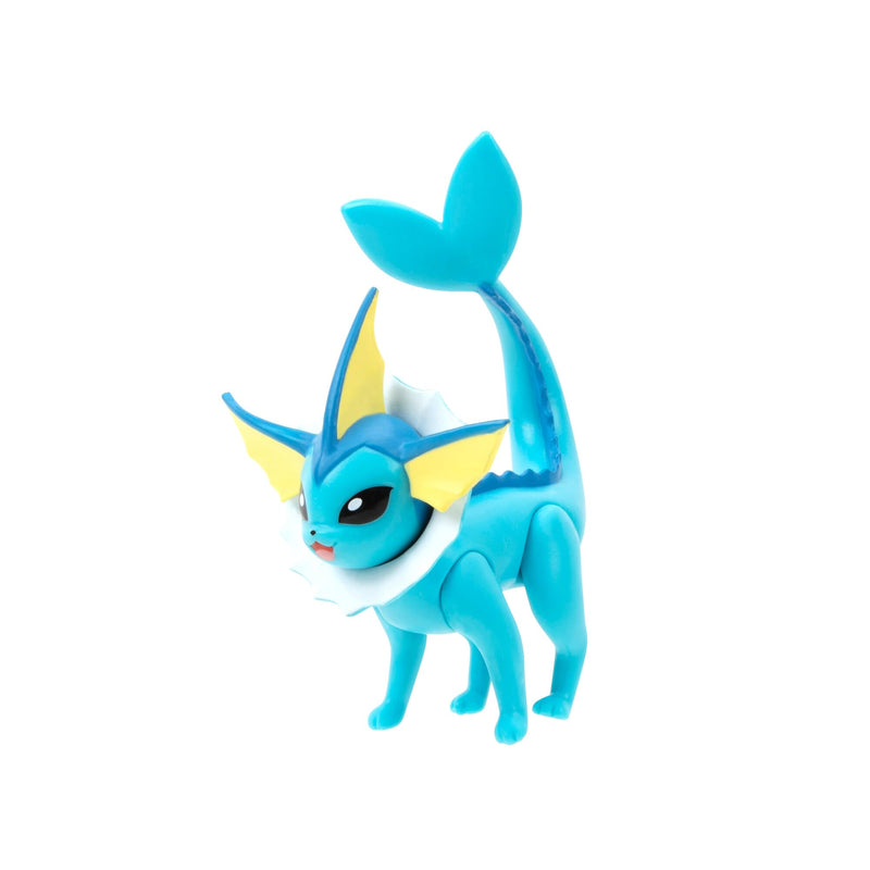 Pokemon Vaporeon Battle Figure - 3 Inch Articulated Battle Figure with Authentic Details